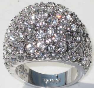 BIG BOLD COCKTAIL DOME SPARKLING AUSTRAIN CRYSTAL RING CR3381W ULTRA 