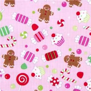  pink Riley Blake Christmas fabric colourful candy (Sold in 