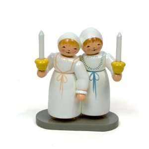 Twins in Christening Gowns figurine