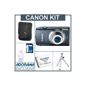  Canon PowerShot SD3500 IS Digital ELPH Camera Kit,  Black 