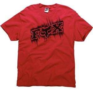    Fox Racing Youth Smear T Shirt   Youth Large/Red Automotive