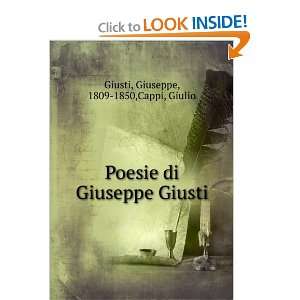   di Giuseppe Giusti Giuseppe, 1809 1850,Cappi, Giulio Giusti Books