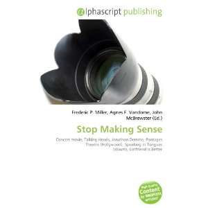  Stop Making Sense (9786134258562) Books