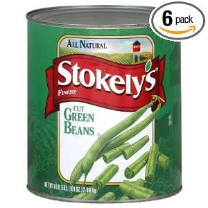 Stokley Cut Green Beans, 101 Ounce (Pack Grocery & Gourmet Food