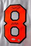 cal ripken signed orioles framed jersey steiner baseball hall of fame 
