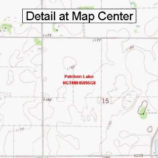  USGS Topographic Quadrangle Map   Patchen Lake, Minnesota 