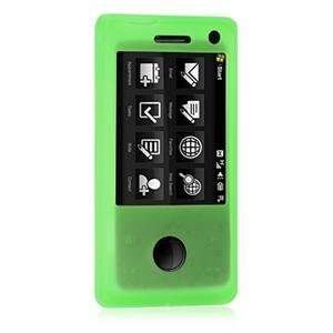  GREEN Soft Rubber Silicone Skin Case Cover for HTC Fuze / Touch 