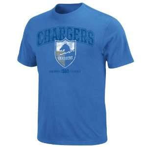 San Diego Chargers Light Blue Legacy Critical Victory T shirt (X Large 
