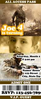 Call Of Duty BIRTHDAY PARTY INVITATION (callofduty03)