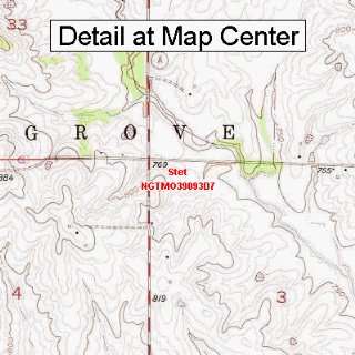  USGS Topographic Quadrangle Map   Stet, Missouri (Folded 