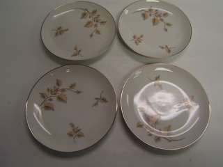 Royal Court Vintage China Shelley Japan 4 salad plates  