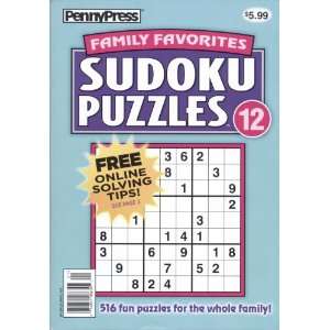  PennyPress Sudoku Puzzles 12 Various Books