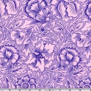  45 Wide Westminster Stencil Carington Periwinkle Fabric 