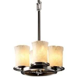   Stem Ring Chandelier  R066280   Glass Color  Amber   Finish  Dark