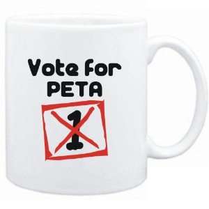  Mug White  Vote for Peta  Female Names Sports 