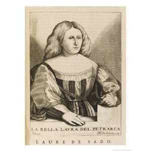  Laura De Noves or De Sade Beloved by Petrarch Art Giclee 