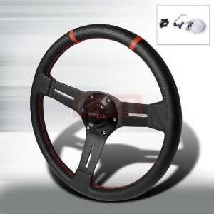 Deep Dish Steering Wheel   Pvc Leather 340Mm PERFORMANCE 
