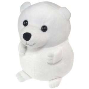  5in Chubzies Polar Bear Rollie Pollie Plush Animal Toys & Games