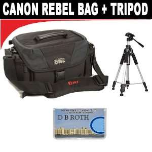  Canon XSI Digital Rebel Case + Full Size Tripod Camera 