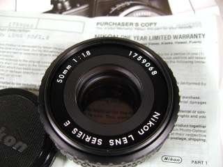 Nikon Series E 50mm 11.8 AIS Lens  