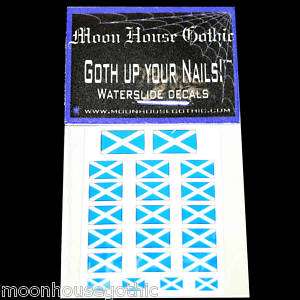 Scotland National Flag St Andrews Cross Nail art decals  