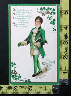 1920 Old Vintage Postcard St. Patricks Day Clapsaddle International 