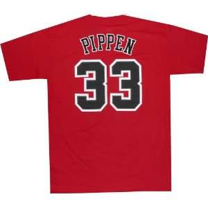  Chicago Bulls Scottie Pippen Throwback Adidas T Shirt 