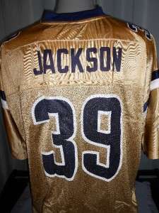 NEW Steven Jackson #39 St Louis RAMS 4XLarge 4XL Gold Reebok Jersey 