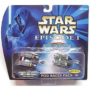  Star Wars Episode 1 Micro Machines Pod Racer Pack III Dud 