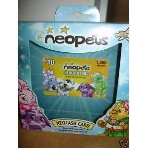  Neopets Keyquest Orange Nc Neocash Card 1000 Neopets $10 