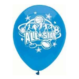  Sports Balloons   All Star Sports (8 Count) Health 