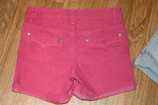   pairs of denim shorts bling pink squeeze angel cato size 10  