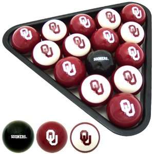  Oklahoma Sooners Officially Licensed Billiard Balls 