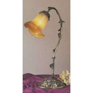  Favrile Glass Brass Stalk Table Lamp