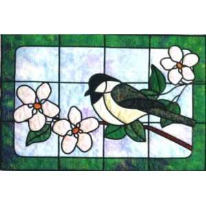  PT2145 Chickadee Stained Glass Quilt Pattern by Bear Paw 