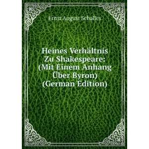   Anhang Ã?ber Byron) (German Edition) Ernst August Schalles Books