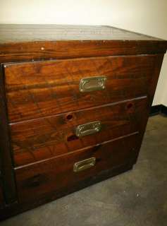   TRADITIONAL English credenza 6 drawer chest dresser cabinet  