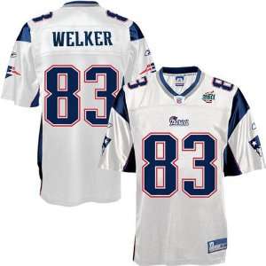 Reebok New England Patriots #83 Wes Welker White Super Bowl XLII 