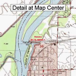  USGS Topographic Quadrangle Map   Havana, Illinois (Folded 