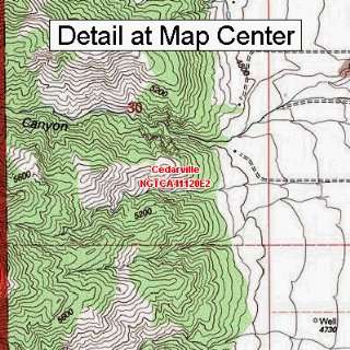  USGS Topographic Quadrangle Map   Cedarville, California 