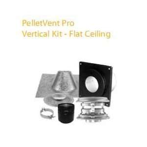   in. Pelletvent Pro Vertical Kit For Flat Ceilings