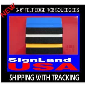  (3) 6 FELT EDGE SQUEEGEES STANDARD RS6 