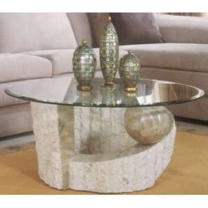  Magnussen 58506 Ponte Vedra Fossil Round Cocktail Table 