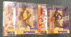 MCFARLANE NBA SportsPicks duo~KOBE BRYANT S3 action figure + No Fro 