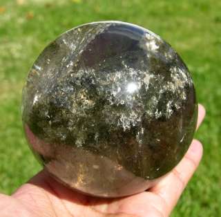 67 mm Natural Phantom Quartz Crystal Sphere Ball Brazil  