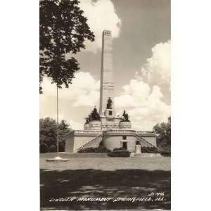   Postcard   Lincoln Monument   Springfield Illinois 