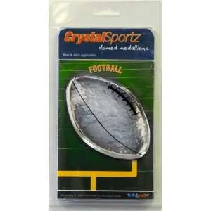  Crystal Sportz Domed Medalllions Football Automotive