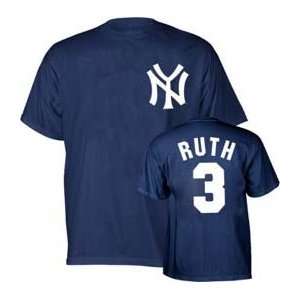   Babe Ruth Name and Number T Shirt   XX Large