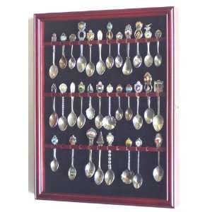 36 Spoon Display Case Rack Cabinet Holder Wall Mounted  