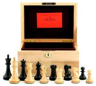Jaques of London 1972 Fischer Spassky 3.5 Staunton Chess Set with Oak 